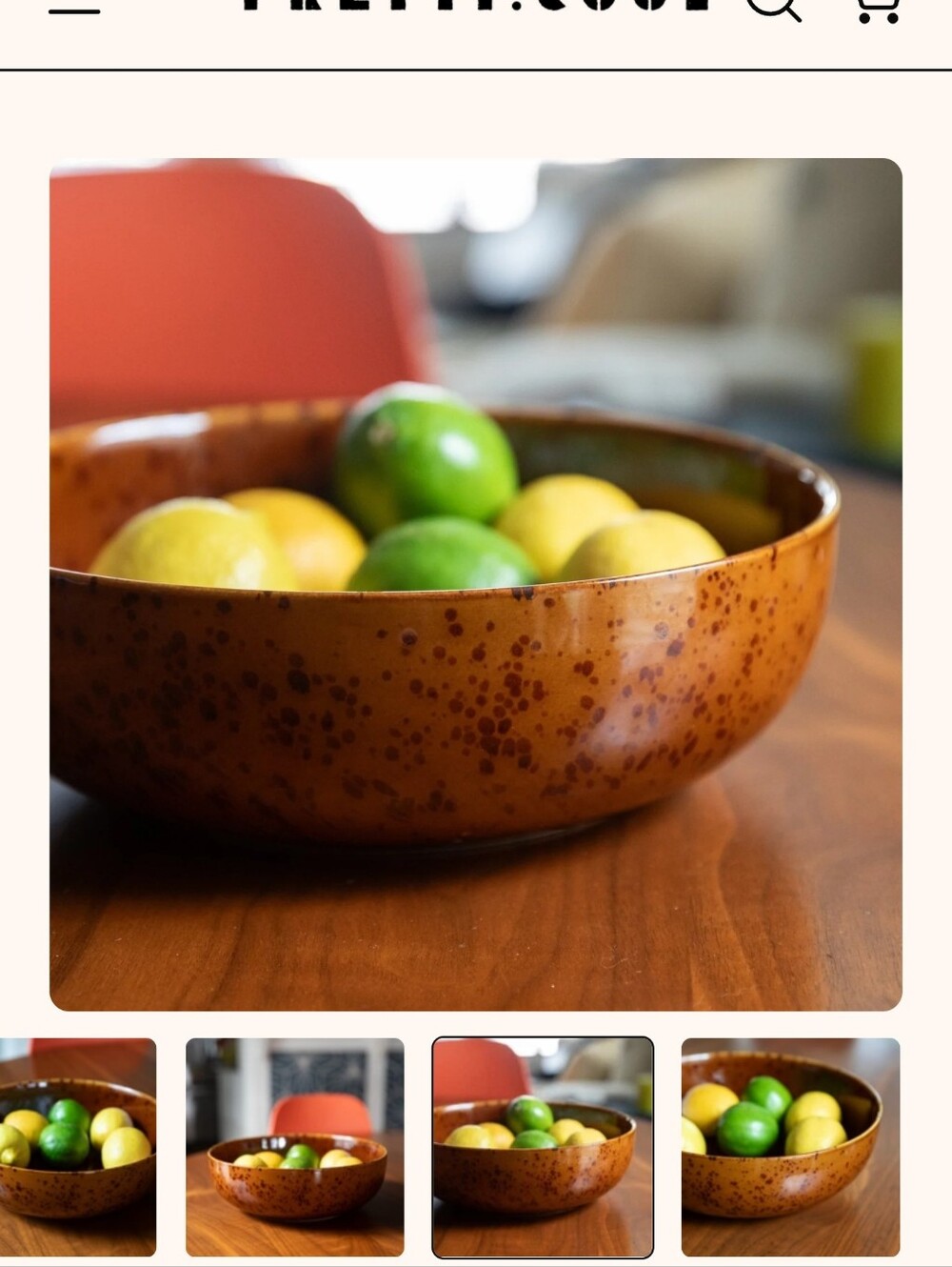 Pretti Cool Tortoiseshell Serving Bowl